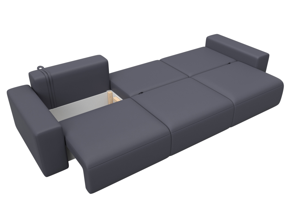 Диваны еврокнижки, Диван прямой Лига-036 НПБ Классик Лонг, экокожа GRIFON