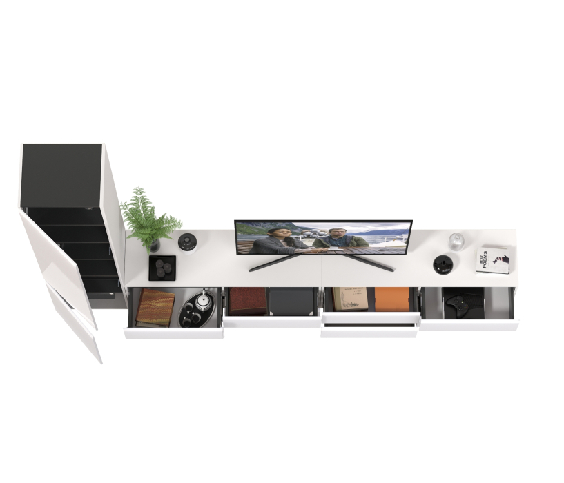 Стенки для гостиной, Стенка для гостиной модульная Сидней № 127