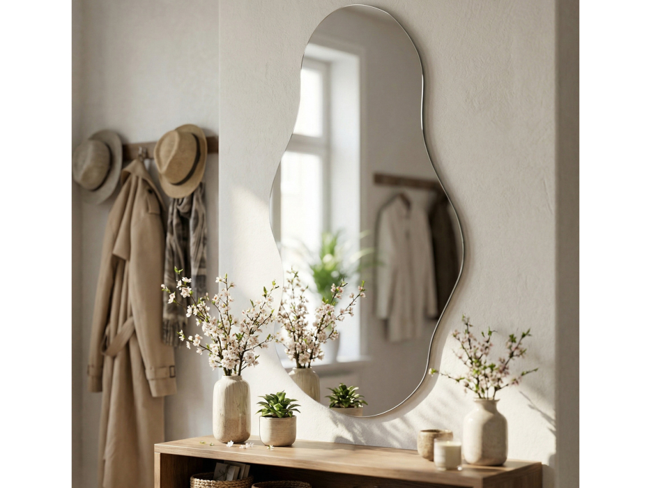 Зеркала в спальню, Зеркало настенное Мебелик фигурное Сельетта-7 110 х 55,8 см