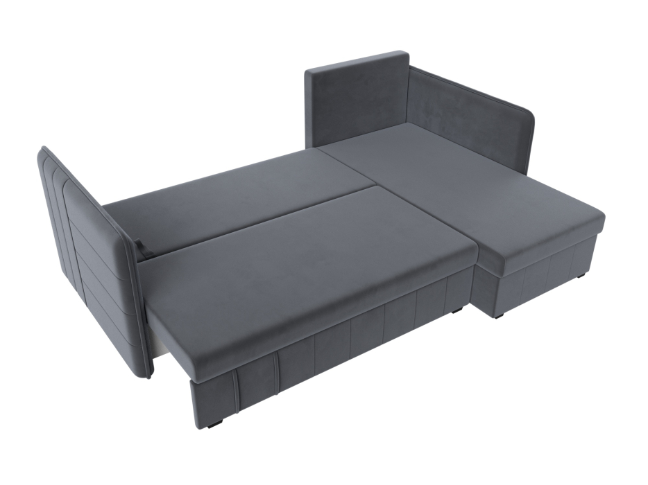 Диваны угловые в гостиную, Диван угловой Слим универсальный угол, велюр