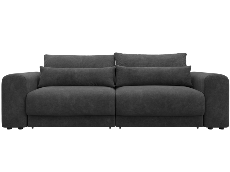 Диваны еврокнижки, Диван прямой Лига-056 НПБ, велюр BRUT