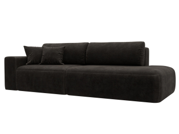 Диван прямой Лига-036 НПБ Модерн подлокотник слева, велюр BRUT