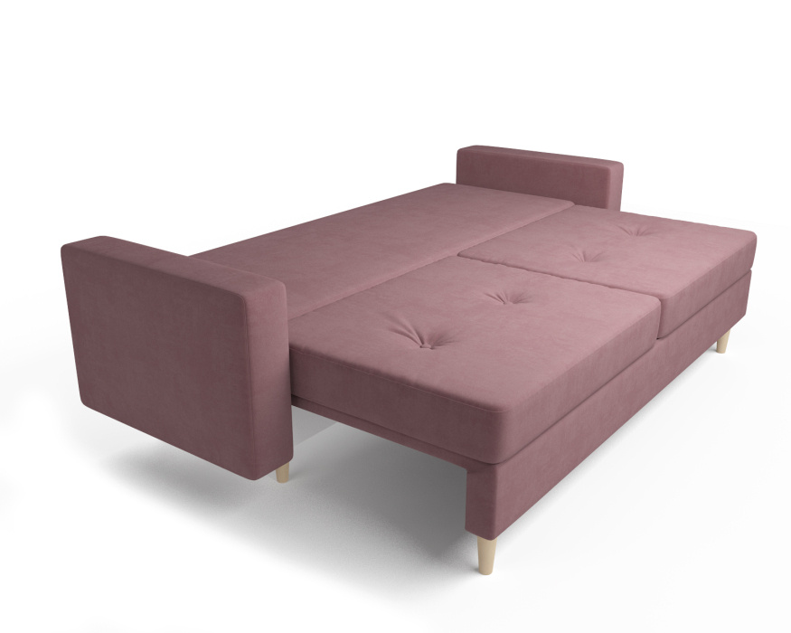 Диваны кровати со спальным местом, Прямой диван Честер, велюр