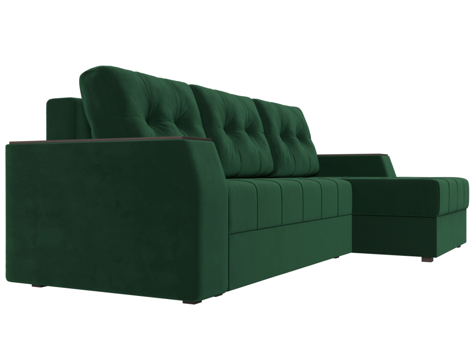 Диваны угловые в гостиную, Угловой диван Эмир БС правый угол, велюр