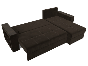 Диван угловой Дубай Лайт угол универсальный, микровельвет