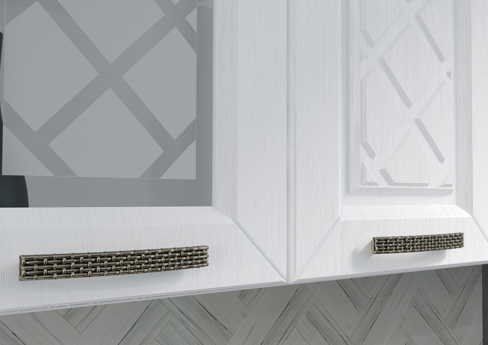 Кухонные гарнитуры, Кухня Агава 1,6 м Акация Белая/Трюфель МДФ