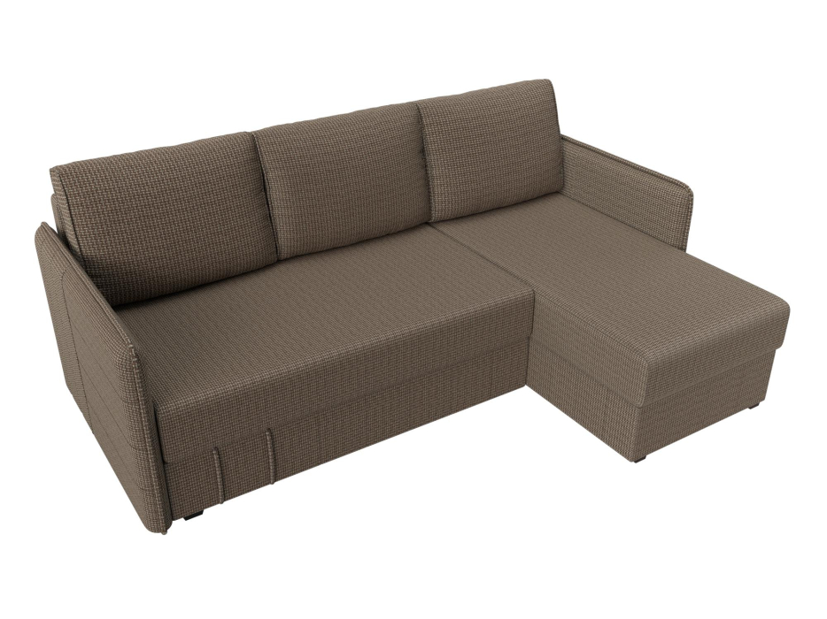 Диваны угловые в гостиную, Диван угловой Слим универсальный угол, рогожка Амур