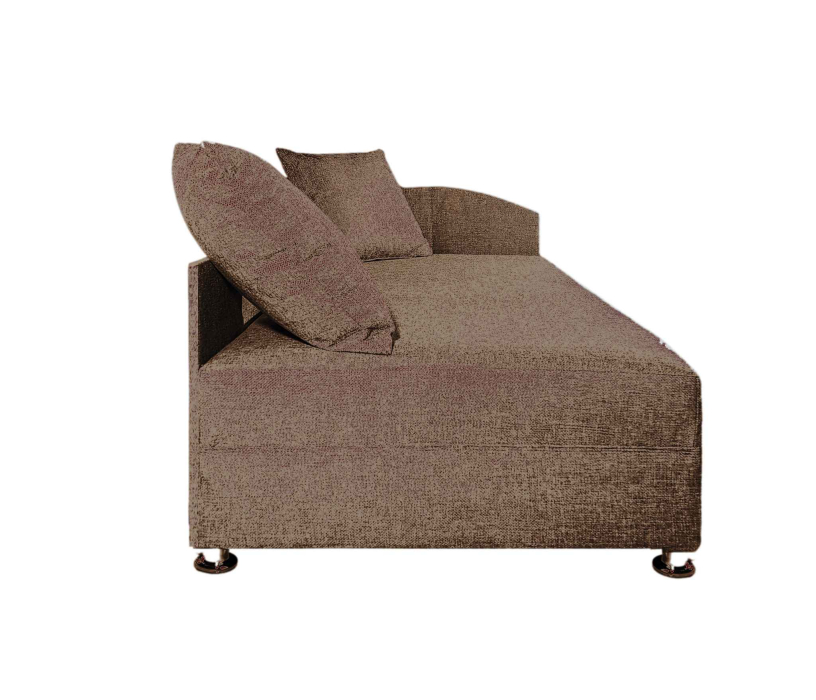 Односпальные, Кровать тахта односпальная 80, правый угол, рогожка