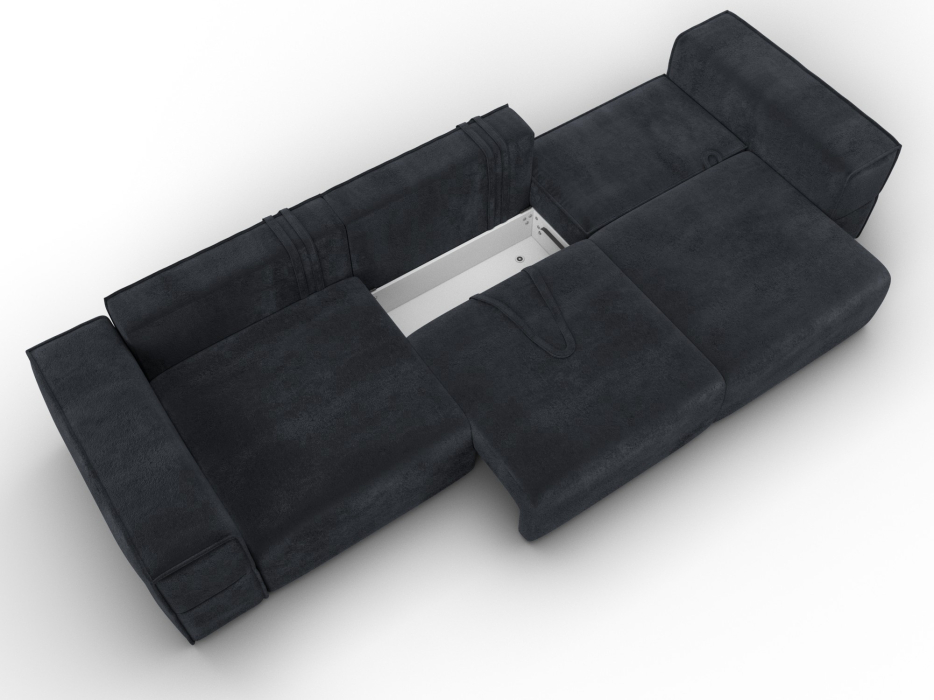 Диваны еврокнижки, Диван прямой Лига-058 НПБ Лонг, велюр TOWER