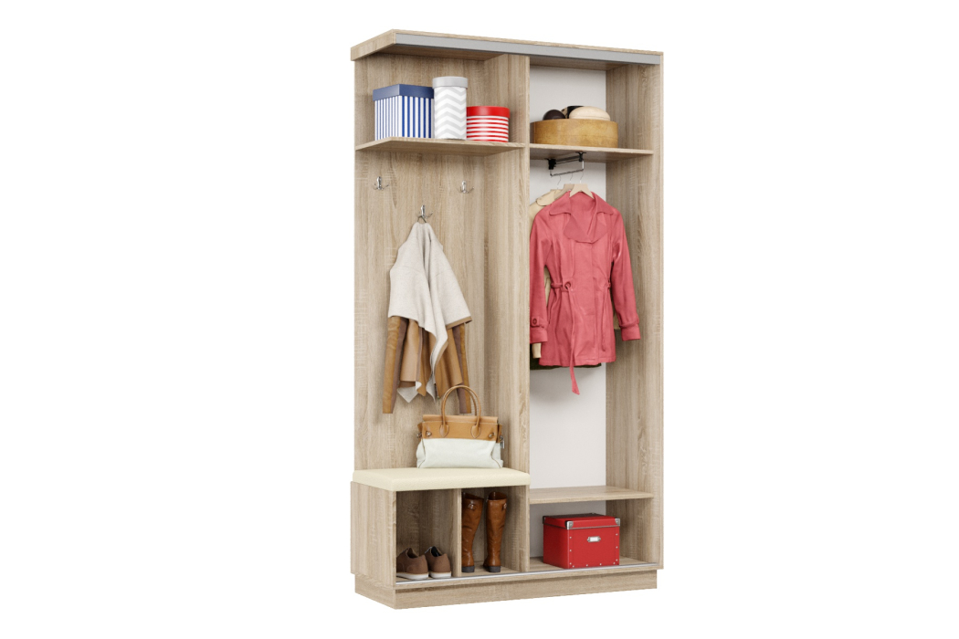 Прихожие, Прихожая Премьер 03 Лайт Мини 05 Левая Мягкая