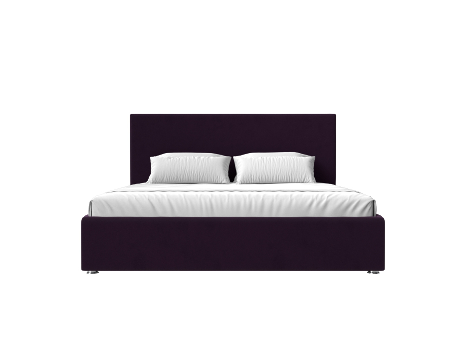 Мягкая кровать, Интерьерная кровать Кариба 160, велюр