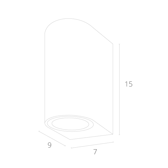 Настенный светильник, Уличный настенный светильник COMPASS 2п