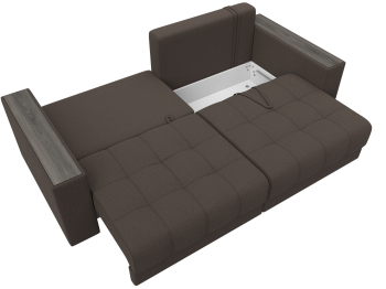 Диван прямой с декором Лига-049 НПБ, рогожка Амур