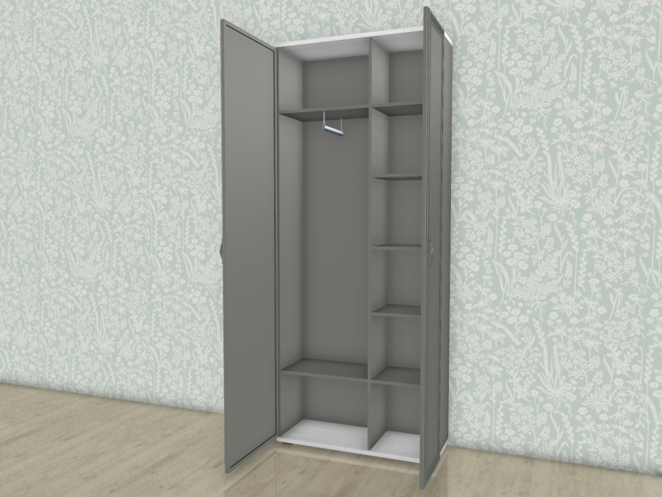Шкафы двухстворчатые, Модульная система Карина Шкаф ШК-1033 с зеркалом