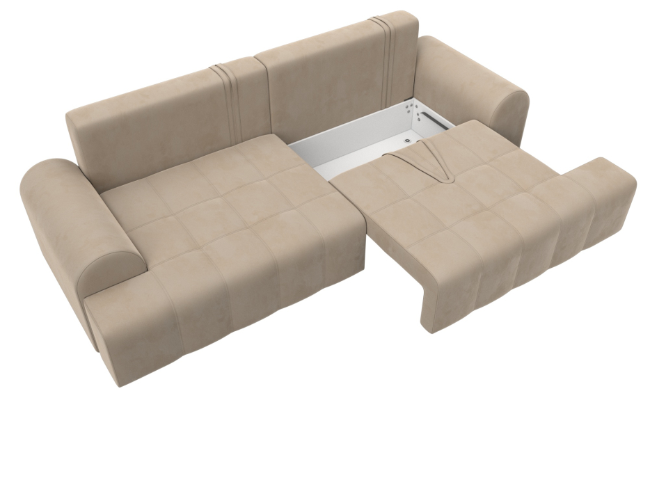 Диваны еврокнижки, Диван прямой Лига-080, велюр SEVEN