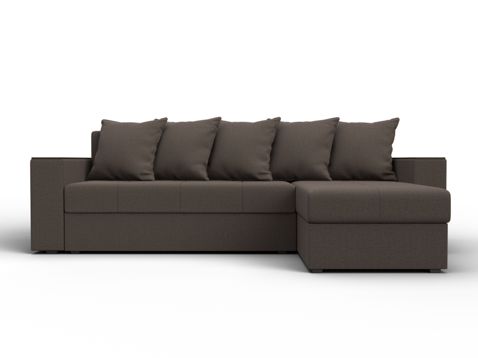 Диваны угловые в гостиную, Диван угловой Дубай Лайт угол универсальный, рогожка Амур