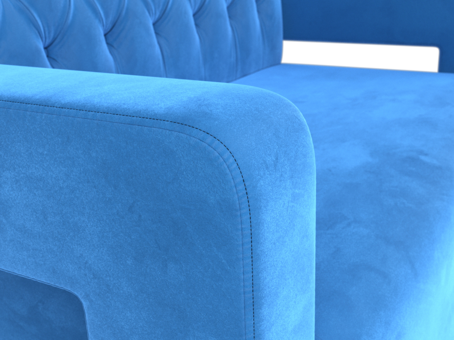 Дизайнерские диваны для гостиной, Прямой диван Рамос Люкс 2-х местный, велюр