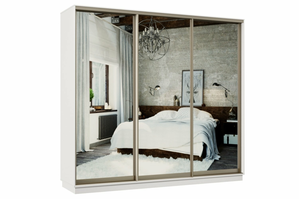 Шкафы-купе, Шкаф-купе Премьер 53 Белый