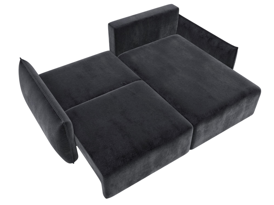 Диваны угловые в гостиную, Диван угловой Лига-051 НПБ угол универсальный, велюр TOWER