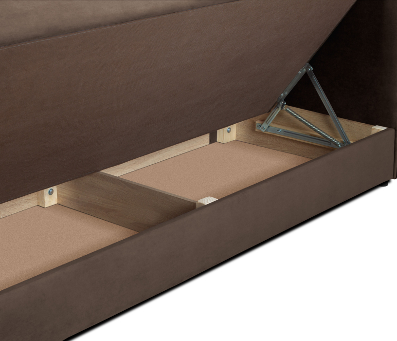 Мягкая кровать, Кровать тахта угловая Гамма с подъемным механизмом, микровелюр