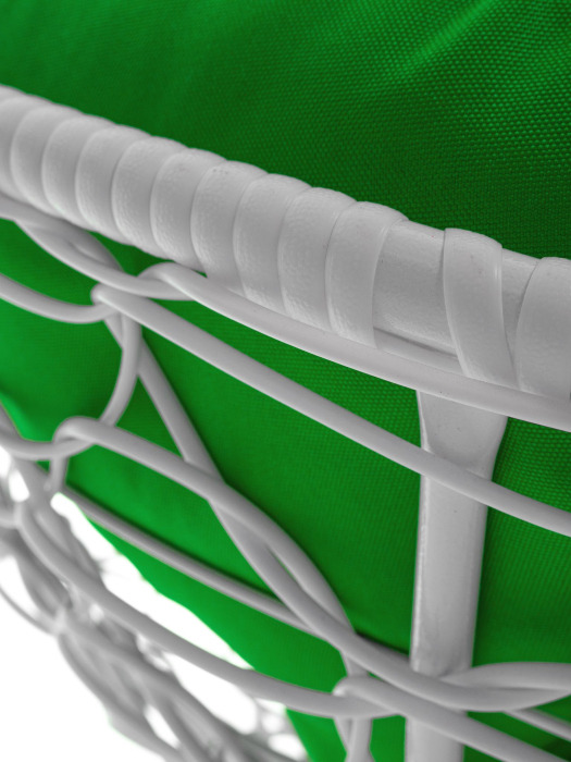 Кресла, Кресло ПАПАСАН мини с ротангом белое