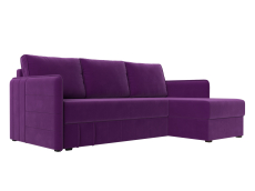 Диваны угловые в гостиную, Диван угловой Слим универсальный угол, микровельвет