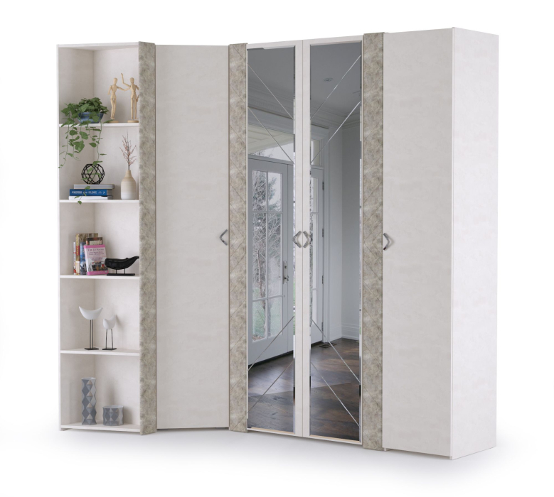 Для одежды, Набор шкафов Амели НШ-1 шёлковый камень/бетон чикаго беж