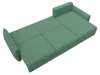 Диван угловой Лига-051 НПБ Лонг угол универсальный, рогожка Амур