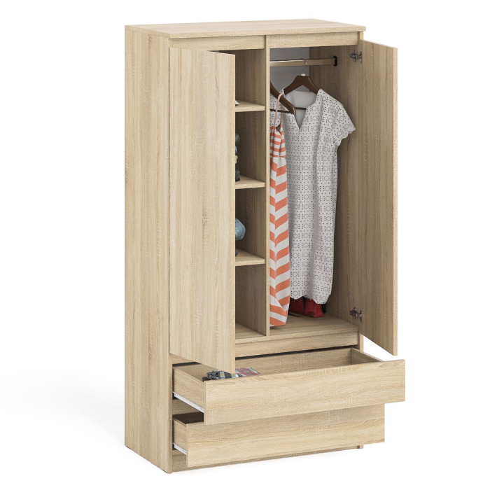 Шкафы двухстворчатые, Шкаф-комод два ящика и две дверки Мори МШ900.1