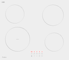 Встраиваемые варочные панели, Варочная панель индукционная EVELUX HEI 641 W