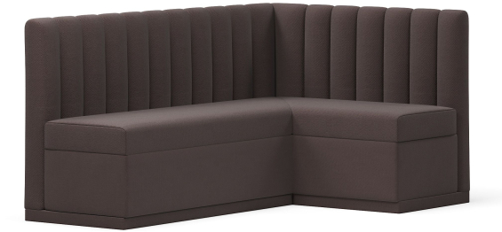 Кухонный угловой нераскладной диван Кафф, велюр