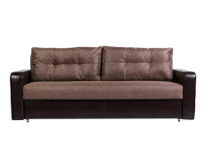 Диваны прямые, Диван-кровать еврокнижка Дублин 150, рогожка /экокожа