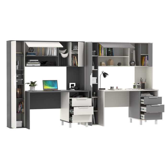 Детские столы, Компьютерные столы для домашнего офиса с тумбочками Комфорт 12.95N