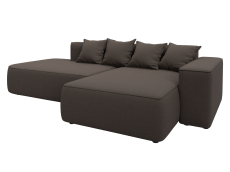 Диваны угловые в гостиную, Диван угловой Лига-065 угол правый, рогожка Амур