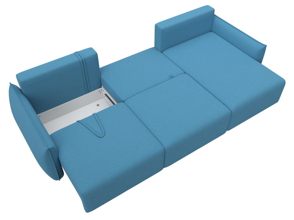 Диваны угловые в гостиную, Диван угловой Лига-051 НПБ Лонг угол универсальный, рогожка Амур