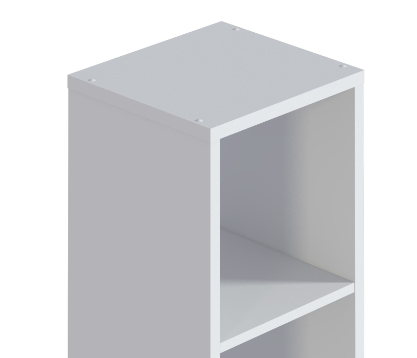 Стеллажи, Стеллаж Кито СБ-3240 с ящиками Белый