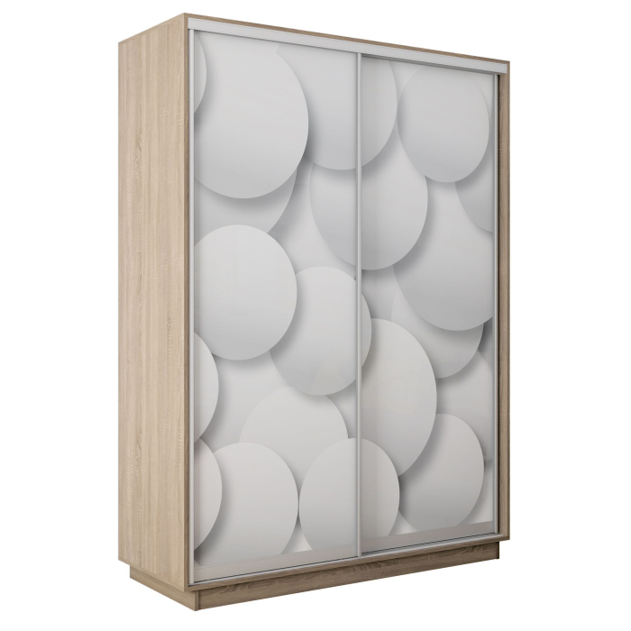 Шкафы-купе 2-х дверные, Шкаф-купе Экспресс 2-х дверный Фотопечать Шары Стекла 140х45х240