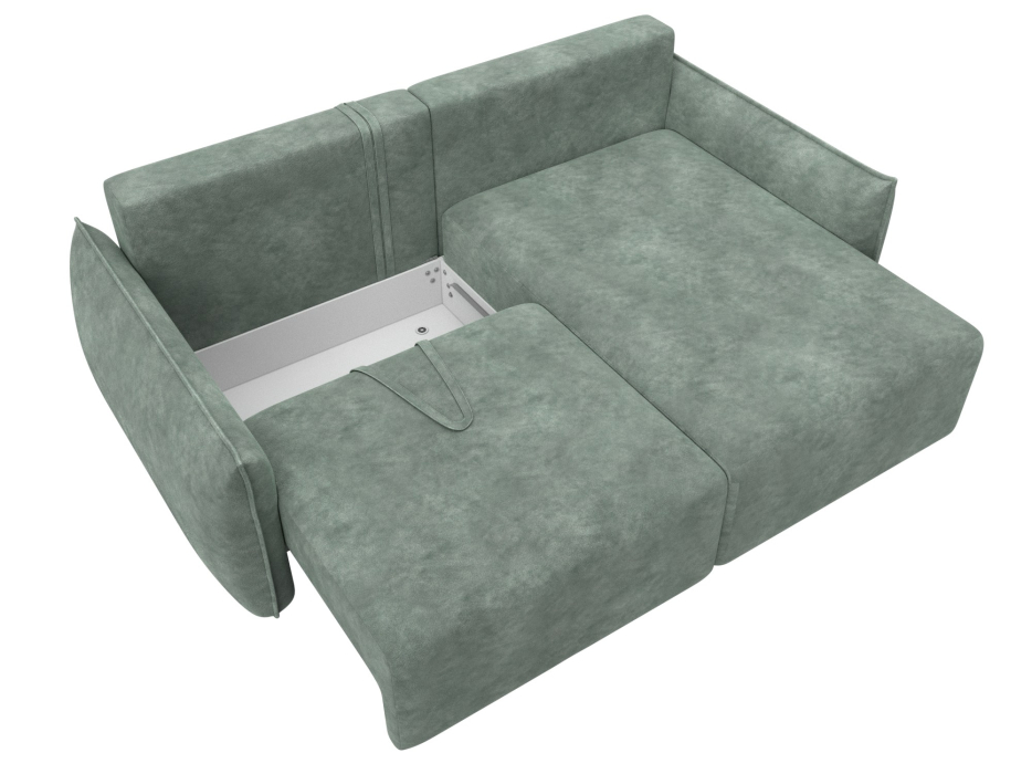 Диваны угловые в гостиную, Диван угловой Лига-051 НПБ угол универсальный, велюр BRUT