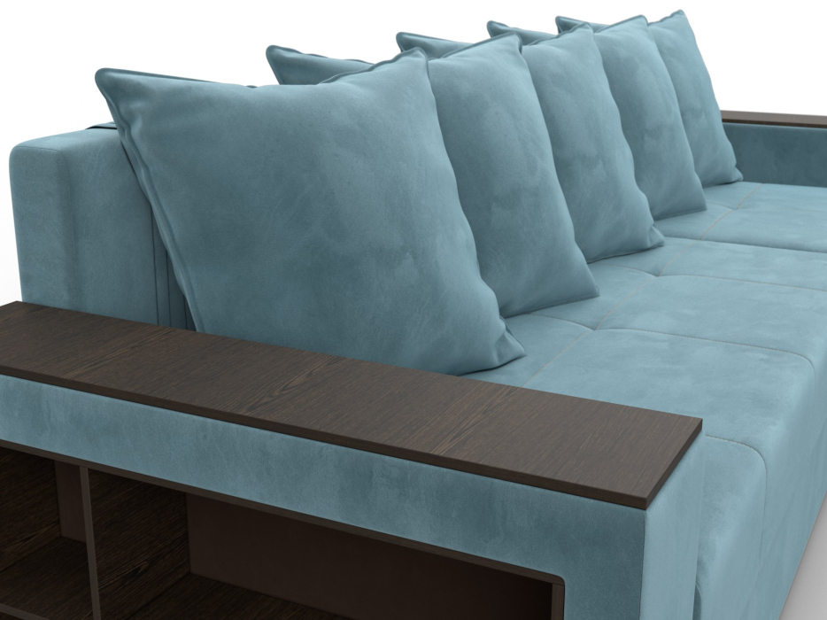 Диваны угловые в гостиную, Диван угловой Дубай Лайт угол универсальный, велюр