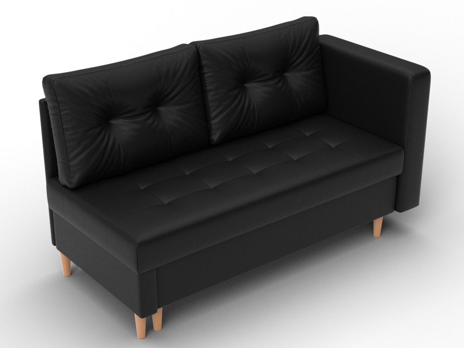 Маленькие спальные диваны, Кушетка Лига-098, экокожа 