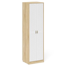 Шкаф с тумбой для обуви 2 секции П-6 № 16 МДФ фрезеровка ромб