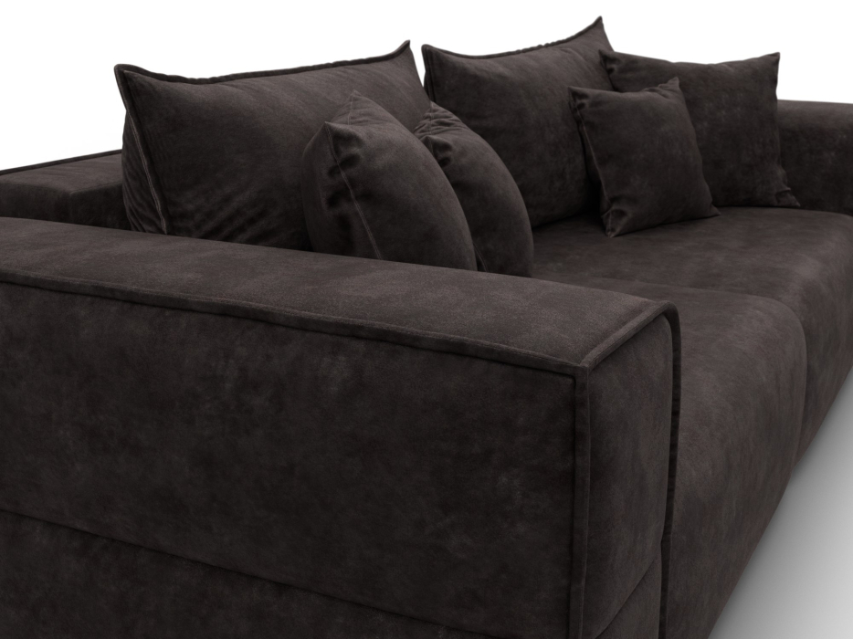 Диваны еврокнижки, Диван прямой Лига-058 НПБ, велюр BRUT