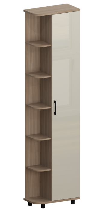 Шкафы одностворчатые, Модульная система Грейс Шкаф ШК-5025  Ясень Асахи