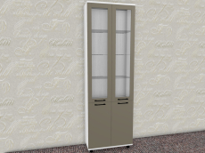 Шкафы двухстворчатые, Модульная система Грейс Шкаф ШК-5036  Снежный Ясень