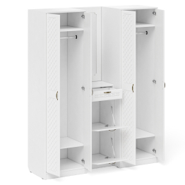 Модульная мебель в прихожую П-6 № 14 МДФ фрезеровка ромб