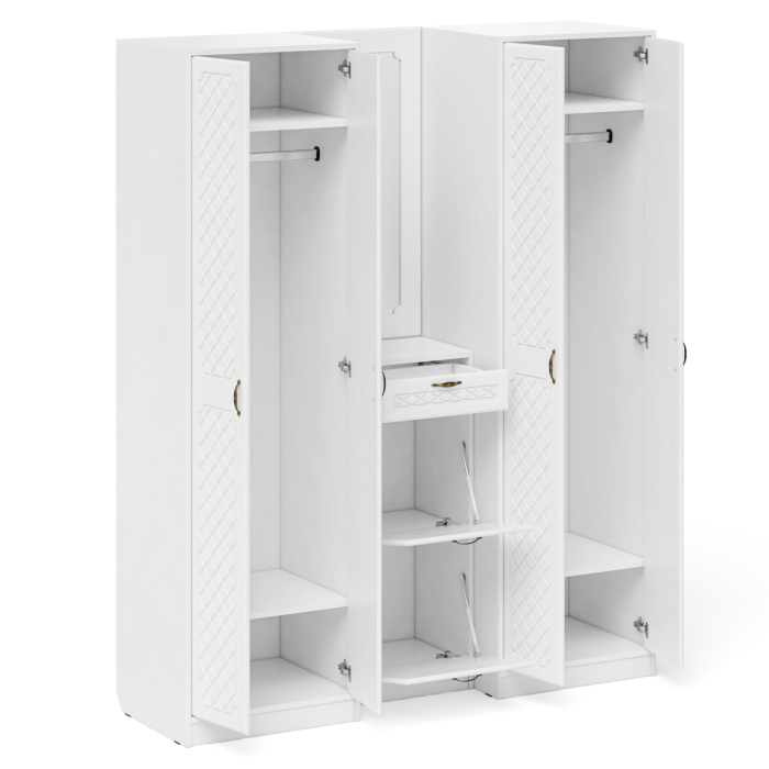 Прихожие, Модульная мебель в прихожую П-6 № 14 МДФ фрезеровка ромб