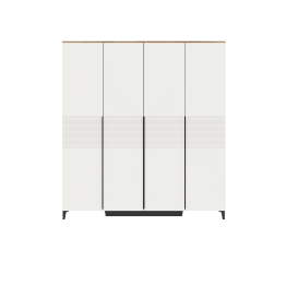 Шкаф для платья и белья 4-х дверный Белла