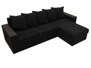 Диван угловой Дубай Лайт угол универсальный, микровельвет