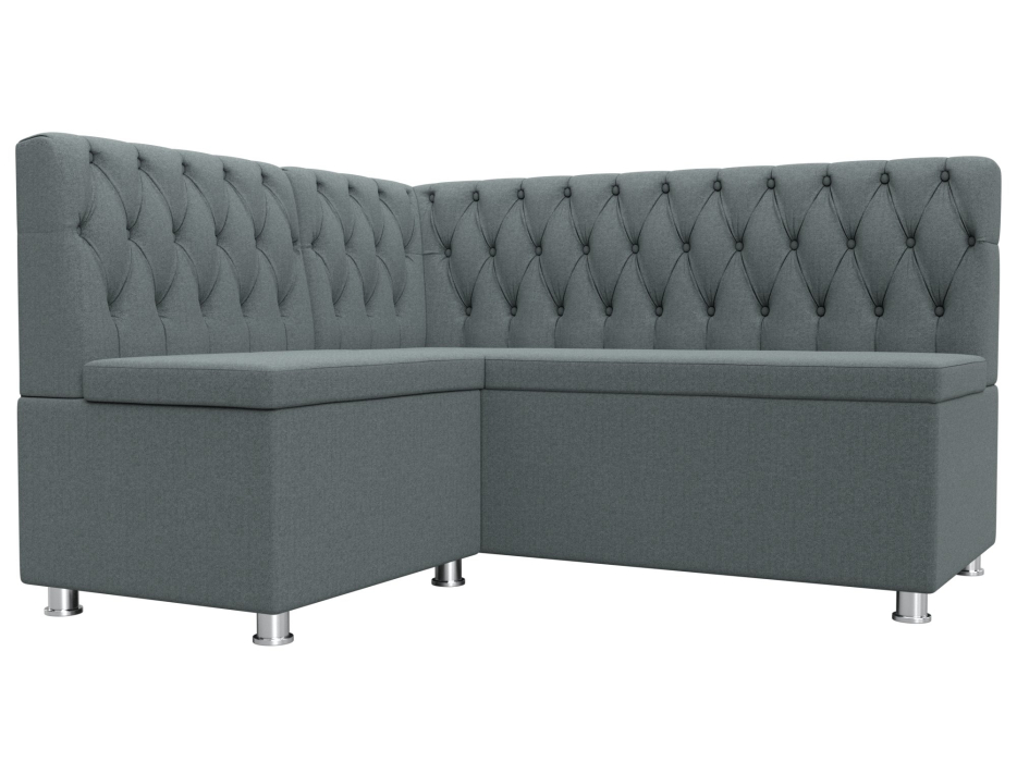 Кухонные уголки, Диван кухонный угловой Мирта левый угол, рогожка Амур