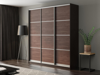 Шкаф-купе Айсберг 220 ВЕНГЕ (шамони темный/глухой)